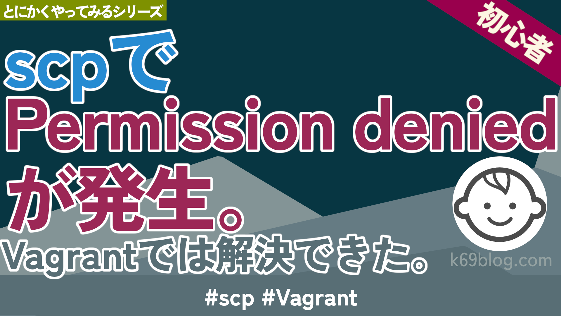 Cover Image for scpでPermission denied (publickey).が発生。Vagrantでは解決できた。